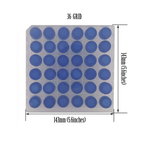 36PCS Cryo Tubes 5ml, Plastic Small vials with Screw caps Sample Tubes,PP Material ?with Silica Gel Gasket?Free from DNase, RNase, Human DNA...