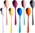 BuyGo 18/8 Stainless Steel Teaspoon 6 Inch Coffee Dessert Espresso Spoons for Cake Ice Cream Appetizer, Set of 8, Mix Color, Dishwasher Safe...
