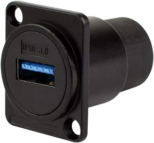 Toronce USB3.0 D Series Panel-Mount Connector | D-USB-3.0 USB 3.0 Pass Through Connector...