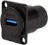 Toronce USB3.0 D Series Panel-Mount Connector | D-USB-3.0 USB 3.0 Pass Through Connector...