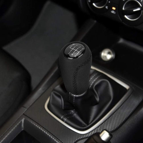 Estink 6 Speed Gear Shift Knob, Car Gear Shifter Head Leather Anti-Slip Lever Shift for Mazda 3 BK BL 5 CR CW 6 II GH CX-7 ER NC III MX-5 2005-201...