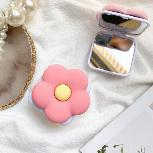 Phone Ring Holder Universal Phone Grip Collapsible Flower Mirror Phone Grip and Phone Stand for Phones and Tablets Pack of 2......
