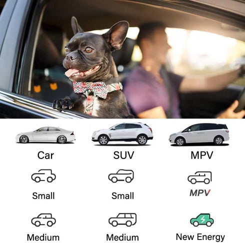 Front Dog Car Seat Cover - Waterproof Car Seat Covers for Dogs Front Seats Only Car Seat Protector for SUV Trucks Sedans Front Seat Universal - Bl...