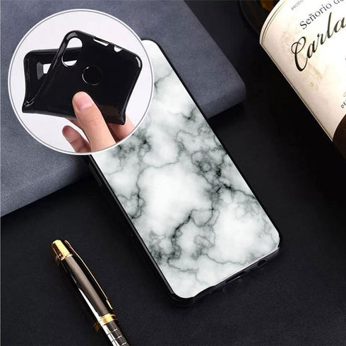 Case for BLU View 5 B160V (6.56"), Black Soft TPU Bumper Phone Case, Slim Shockproof Silicone Military Grade Drop Protective Shell for BLU View 5 ...