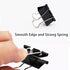 100 Pack Small Binder Clips 0.75 Inch, Small Binder Clips Micro Clips Paper Clamps for Office and Home Supplies, Black...