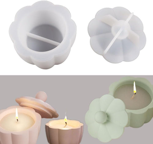 Storage Box Silicone Resin Mold with Lids for Epoxy Resin Jewelry Storage Candle Cup Table Decoration DIY Making Handmade Crafts (Flower Pattern)...