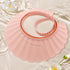 Baby Shower Cap Shield, Pink Bathing Cap Bath Hat Bathing Safe Silicone Protection, Soft Adjustable Visor Hat for Protector Head Eye Ear...