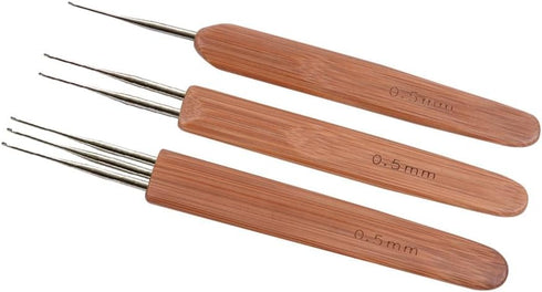 3 Pcs/Set Dreadlock Crochet Hook for Hair, Dreadlock Needle Tool for Braid Craft,Dread Locks Crochet Needles 0.5mm (1 Hook, 2 Hooks,3 Hooks)...