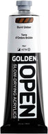 OPEN Slow-Drying Acrylics by GOLDEN, Burnt Umber, 5 fl oz. tube, Professional Acrylic Paint, Semi-Opaque...