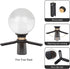Crystal Ball Photography 80mm K9 Clear Lens Ball Sphere with Mini Tripod Base Stand Decorative Glass Props Ball with Padded Shockproof Sleeve Bag ...