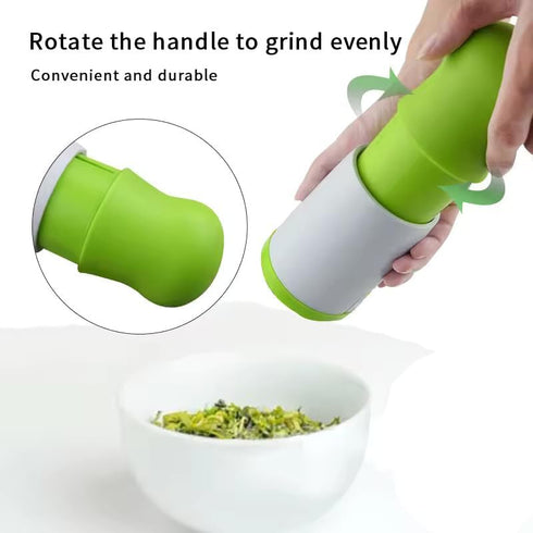 Vegetable Chopper Slicer, Parsley Shredder Chopper Fruit Vegetable Cutter Kitchen Gadgets, Vegetable Herb Spice Grinder, Cheese Slicer, Small, Gre...