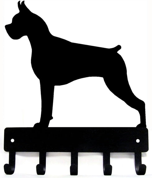 Boxer Key Holder for Wall - Small 6 inch Wide with 5 Hooks - Made in USA...