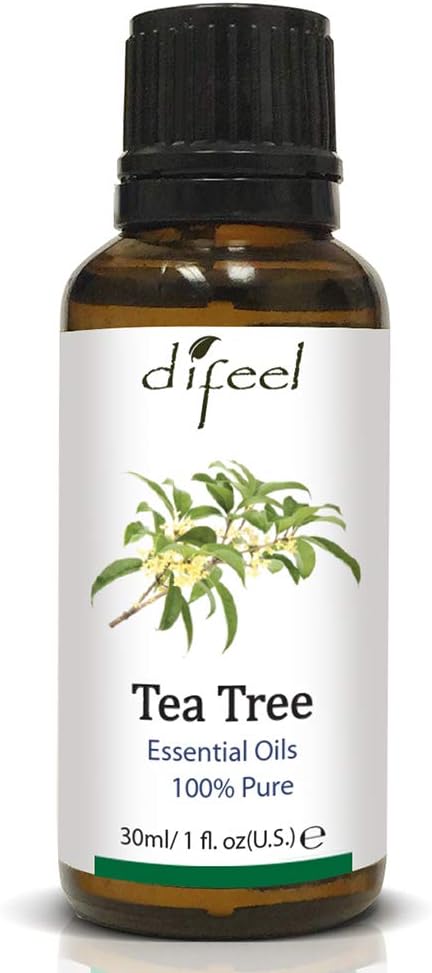 Difeel Essential Oils 100% Pure Tea Tree Oil 1 ounce (3-Pack)...