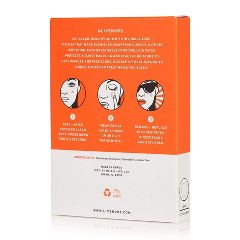 No BS Healing Acne Patches - Hydrocolloid, Acne Spot and Pimple Treatment to Prevent Acne Scars. Invisible On All Skin Tones (1 BOX of 36ct). Incl...