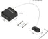 LORADAR Retractable Cable Lock with Double-Sided Adhesive, Remote Control Security Lock, Remote Control Anti-Lost Rope for TV, DVD, Hardware Cable...
