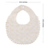 GZMM Baby Bib For Girls,Reversible Waterproof Handmade Natural Cotton Baby Drool Bib 0-12 months 2 Pack (off-white color A, 0-12 months)...
