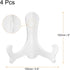 uxcell 4pcs 6" Easel Plate Holder, Plastic Folding Display Stand White for Decorative Picture Frame...