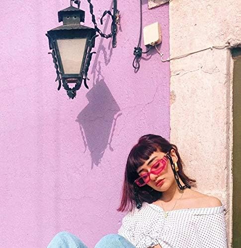 FEISEDY Retro Rectangle Sunglasses Women Men Vintage 90s Small Glasses Thick Narrow Fashion Y2K Plastic Glasses B2462...
