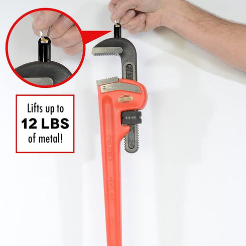 MagnetPAL Heavy-Duty Neodymium Anti-Rust Magnet, Magnetic Stud Finder, Hide-A-Key, Tool Holder & Retrieval, Most Powerful Magnet 12lb Pull, Indoor...