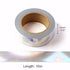 6pcs Silver Holographic Foil Washi Tape Set Metallic Paper Masking Tape for DIY Art Project Craft Gift Wrapping Tapes (6pcs Silver Holographic)...
