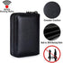 Genuine Leather Credit Card Holder Wallet RFID Blocking Secure Card Case ID Case Organizer Zipper Wallet (A-Classic Black)...