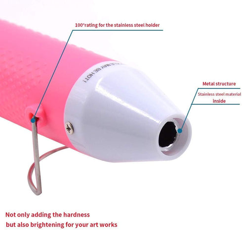 Heat Gun,mofa Embossing Mini Heat Gun,Hot Air Gun For Craft with Stand For DIY Embossing And Acrylic Paint Dryer,Multi-Purpose Electric Heating No...