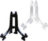 SK 3" High Black Plastic Display Stands Plate Holders to Display Pictures, Cookie, Placecards, Pack of 12 Easels (Black)...