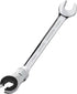 1PC 19mm Open Flex-Head Ratcheting Wrench, Metric Ratcheting Spanner with 73 Teeth, Chrome Vanadium Steel Tubing Ratchet Spanner...