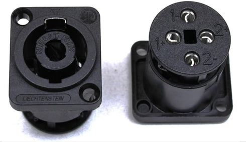 (2) Two Neutrik NL4MP-ST Female SpeakON 4 Pole Panel Mount w/Screw Terminals...
