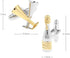 Champagne Wine Bottle and Glasses Cufflinks...
