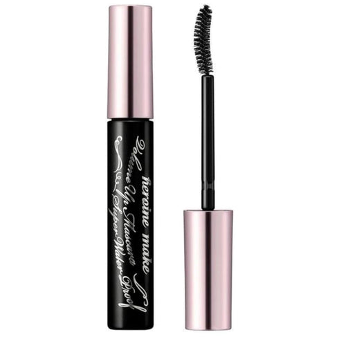 HEROINE MAKE by KISSME Volumizing Eyemakeup Mascara with Waterproof Black Curvy Brush, Defining Fiber Long-lasting False Eyelash Effect, Made in J...