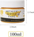 Acrylic Gold Paint, 100ml Metallic Gold Leaf Paint, Gold Paint for Metal, Wood, Headstone,Painting, Non Toxic Non Fading...