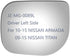 Mirror Glass fit for 2010-2015 Nissan Armada 2009-2015 Nissan Titan Replacement Flat Driver Side Glass (Non Heated)...