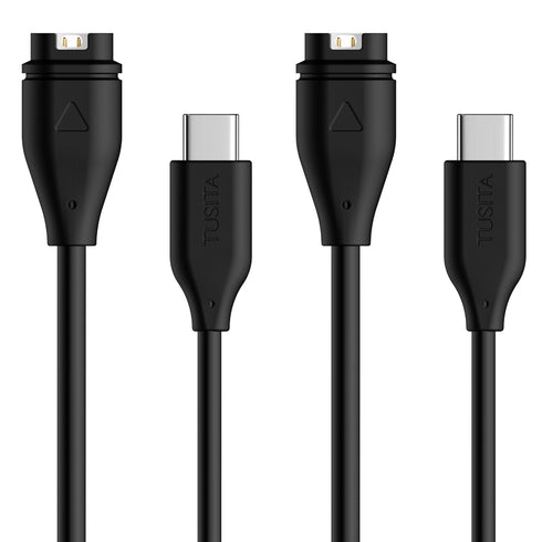 TUSITA USB-C Plug Charging/Data Cable Compatible with Garmin Watch - 1M, 2-Pack......