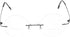 Fuisetaea Round Rimless Frame Reading Glasses for Men Women +2.50 Titanium Alloy Lightweight Readers Eyeglasses...
