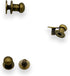 Yoliko 40 Pack 4 Color Round Phillips Head Button Stud Screws 6x7.8x8mm Chicago Screws Nail Rivet Leather Button Brass Rivets for DIY Leather Craf...