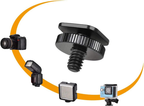 4-Pack 1/4 Inch Camera Adapter Screws: Versatile Flash Hot Shoe Mounts for DSLR Camera Rigs, Tripods, and Accessories...