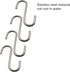 200 Pcs Stainless Steel Small S Shaped Hooks, Mini S Hooks 0.8 Inch DIY Christmas Ornament Jewelry Hanging Holder...