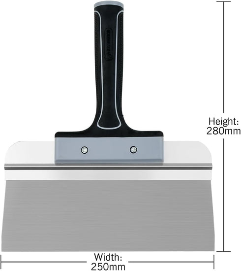 ROLLINGDOG 10 Inch Taping Knife - Drywall Taping Knife,Threaded End Can be Attached to Extension Pole,Stainless Steel Blade,Ideal for Skimming and...
