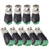 BNC Male Balun Connector 28 Pcs Coaxial Cat5 to BNC Male Connector and BNC to 2 Screw Camera Terminal Male Adpater for CCTV Surveillance Video Cam...
