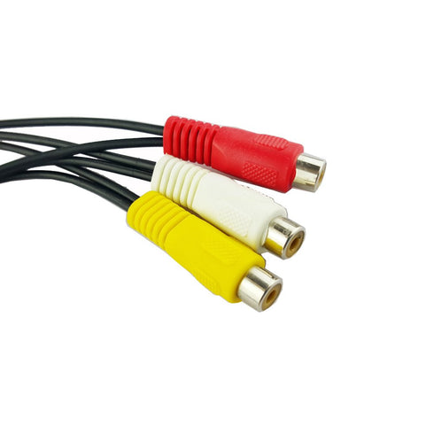 Seadream 3 RCA Female Jack to 6 RCA Male Plug Splitter Audio Video AV Adapter Cable 12inch...