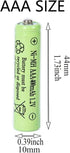 12 Packs 1.2V AAA 400mAh Ni-MH Rechargable Batteries for Garden Landscaping Solar Lights (AAA Size Cell)...