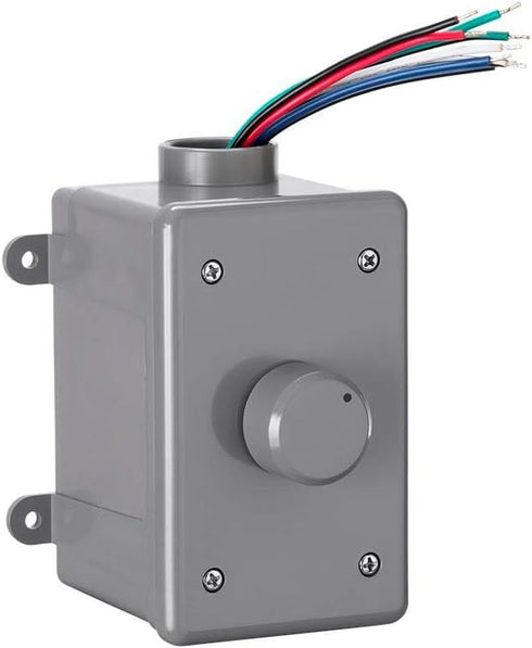 Monoprice OVC300 Rotary 300-Watt Outdoor Volume Control with Auto Impedance Matching, Weather Resistant Enclosure, for Outdoor Applications...