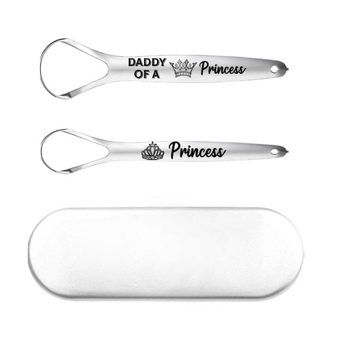 Tongue Scraper for Adults Dad Matching Father Daughter Gifts for Dad Tongue Cleaner Brush for Kids Daughter Oral Hygiene Products for Adults Fathe...