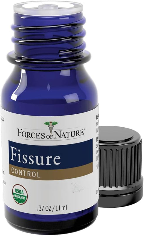 Forces of Nature Fissure Control, Organic Homeopathic Treatment with Witch Hazel for Anal Fissures, Hemorrhoid Related Irritation & Discomfort, Fa...