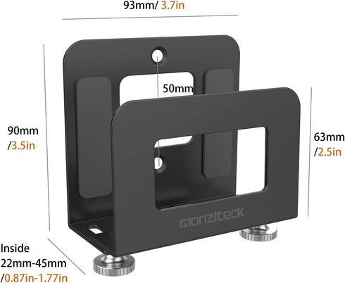 Monzlteck Adjustable Small Device Wall Mount Holder for Apple TV,ROKU,Router,Modem and Other Media Players...