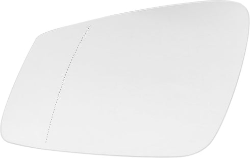 X AUTOHAUX Car Rearview Mirror Glass Replacement Left Driver Side Power Heated with Backing Plate for BMW F10 528i 550i 535i XDrive 2009-2017...