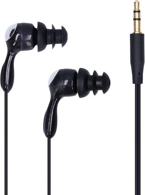 PUSOKEI Short Cord Waterproof Headphone, IP68 Waterproof Shortline in-Ear Tree Earplugs Waterproof Earphone Suitable Fit for Swimming Surfing Runn...