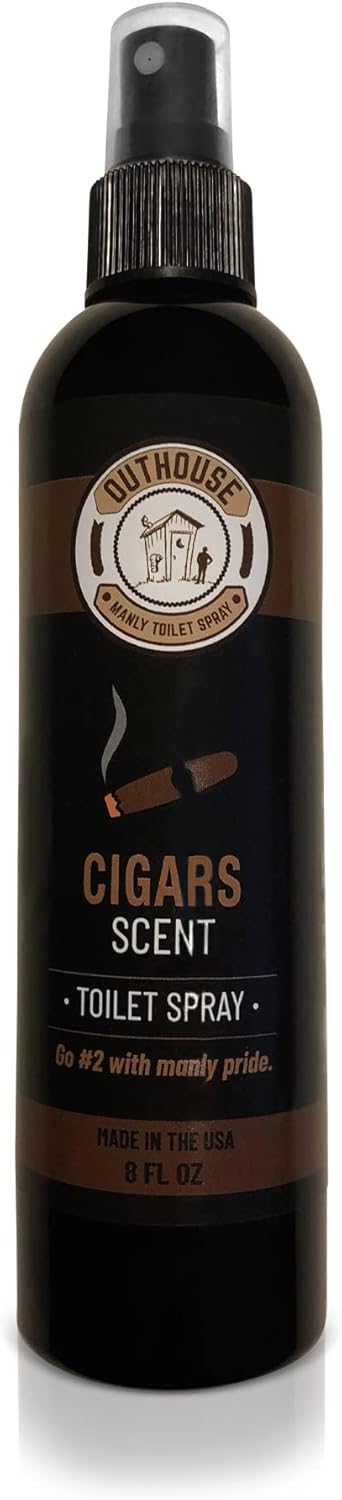 Use Before You Go - Toilet Spray for Manly Men - 8oz (Cigar)...