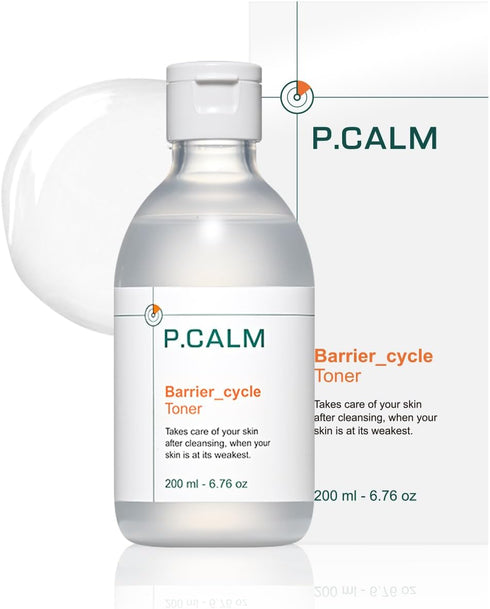 P.CALM Barrier Cycle Toner 200ml | Vegan Alcohol-Free Fragrance-Free Toner for Sensitive Skin | Korean Skincare...